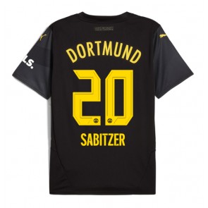 Borussia Dortmund Marcel Sabitzer #20 Venkovní Dres 2024-25 Krátký Rukáv